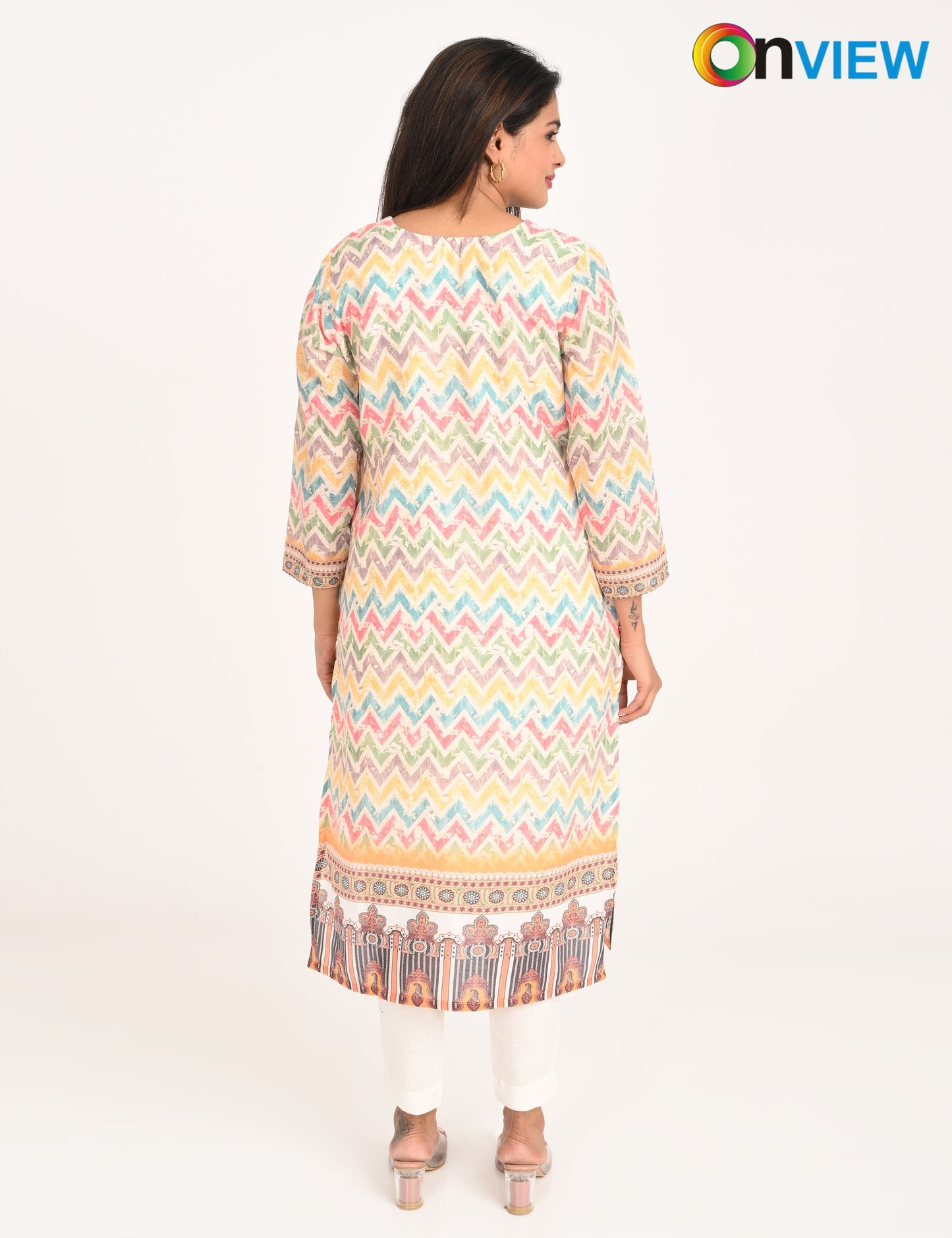 ONVIEW | 1130 | COTTON CHIKANKARI WORK WITH DIGITAL PRINT