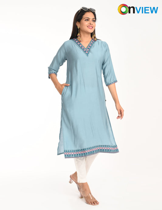 ONVIEW | 1421 | ROMAN SILK EMBROIDERY WITH BORDER