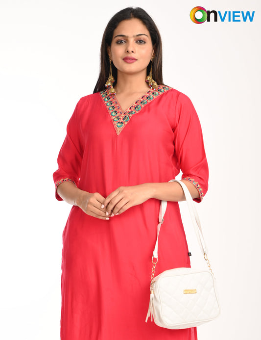 ONVIEW | 1428 | ROMAN SILK EMBROIDERY WITH BORDER