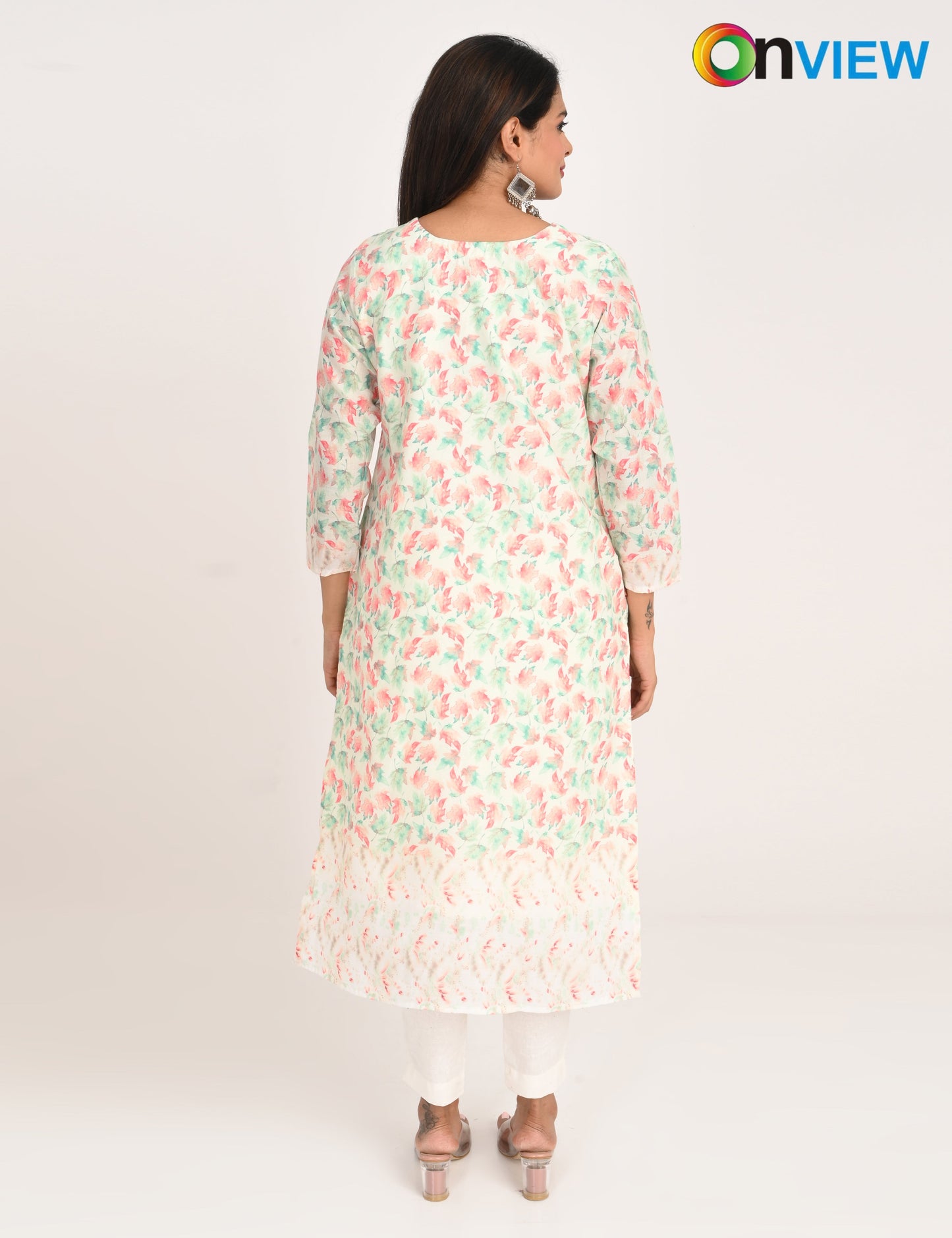 ONVIEW | 529 | COTTON CHIKANKARI WORK WITH DIGITAL PRINT