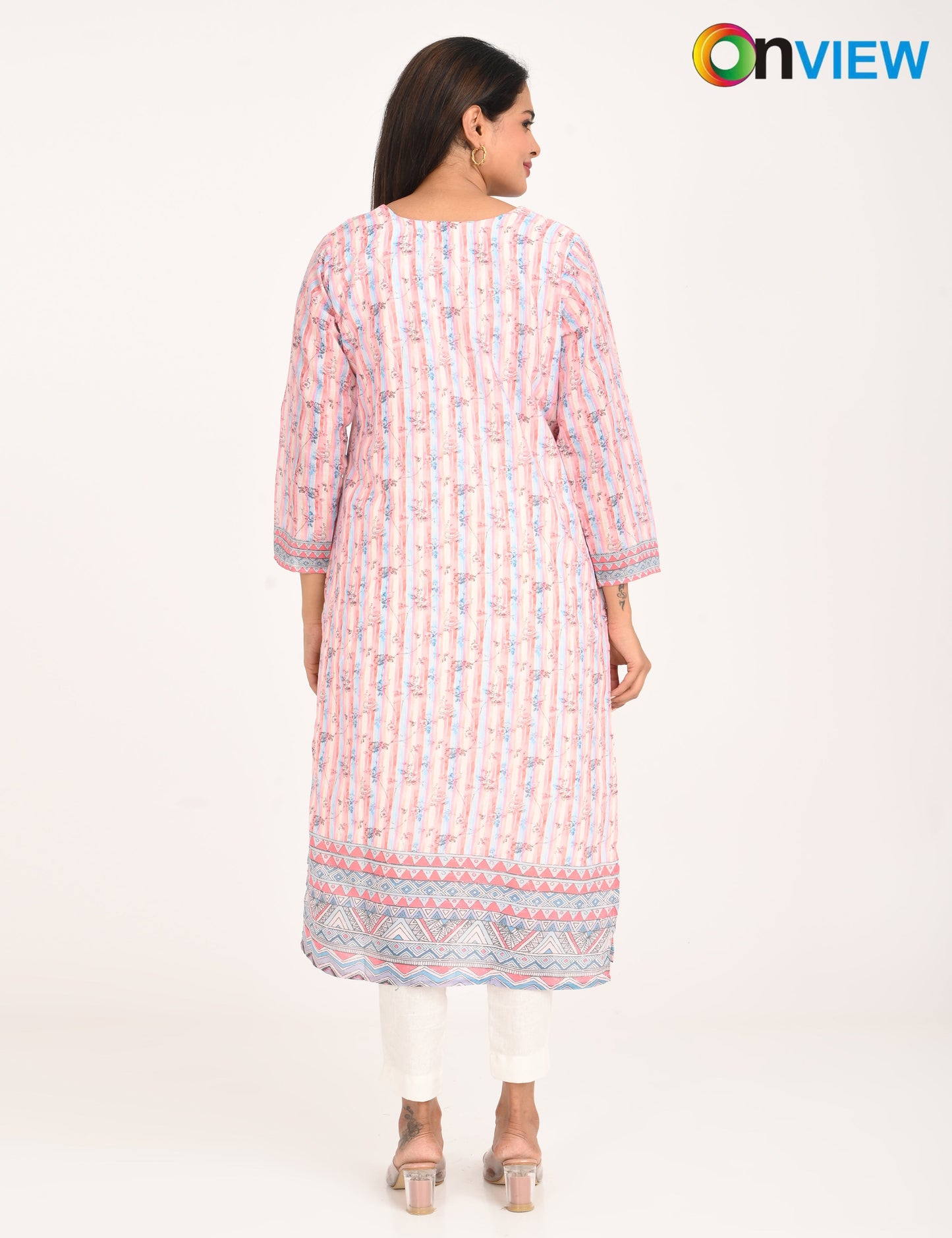 ONVIEW | 544 | COTTON CHIKANKARI WORK WITH DIGITAL PRINT