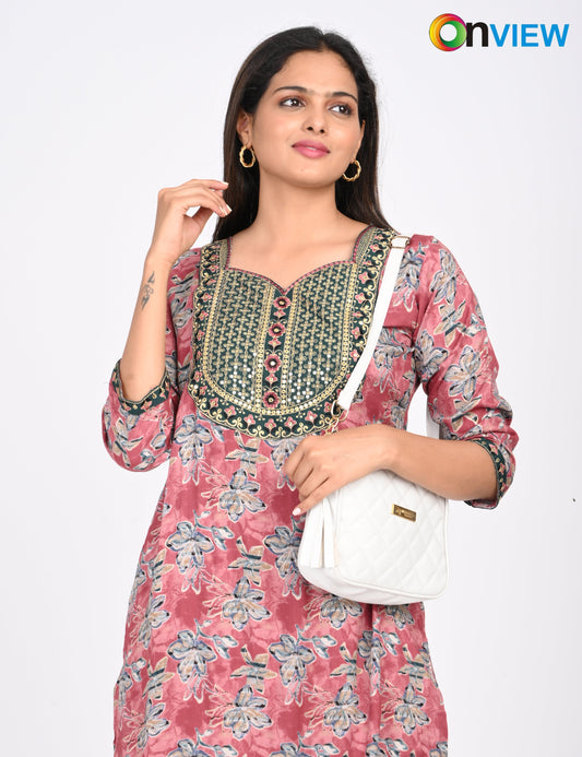 ONVIEW | 1409 | CAPSULE 2 PIECE SET WITH EMBROIDERY