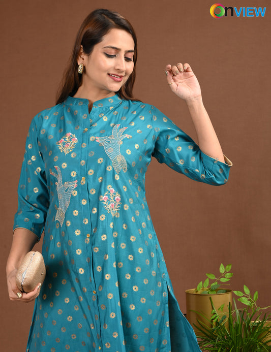 ONVIEW | 1756 | SILK A LINE SIDE OPEN WITH LINING