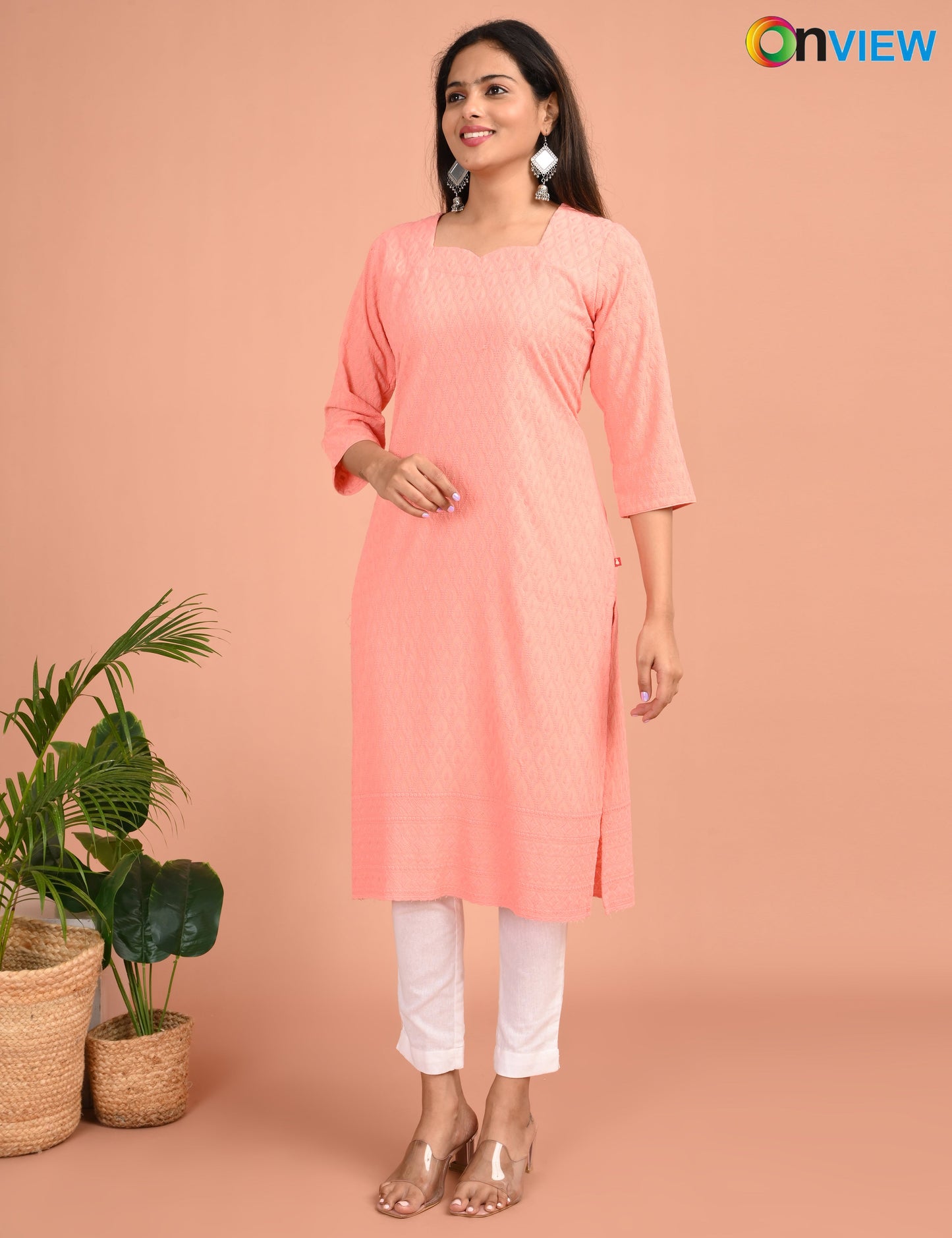 ONVIEW | 179 | CHIKANKARI DESIGN NECK