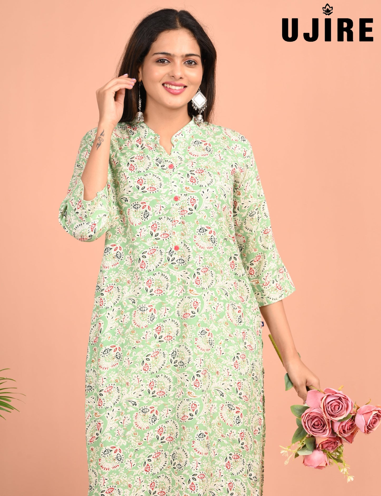 UJIRE | 956 | COLLAR NECK WITH POCKET