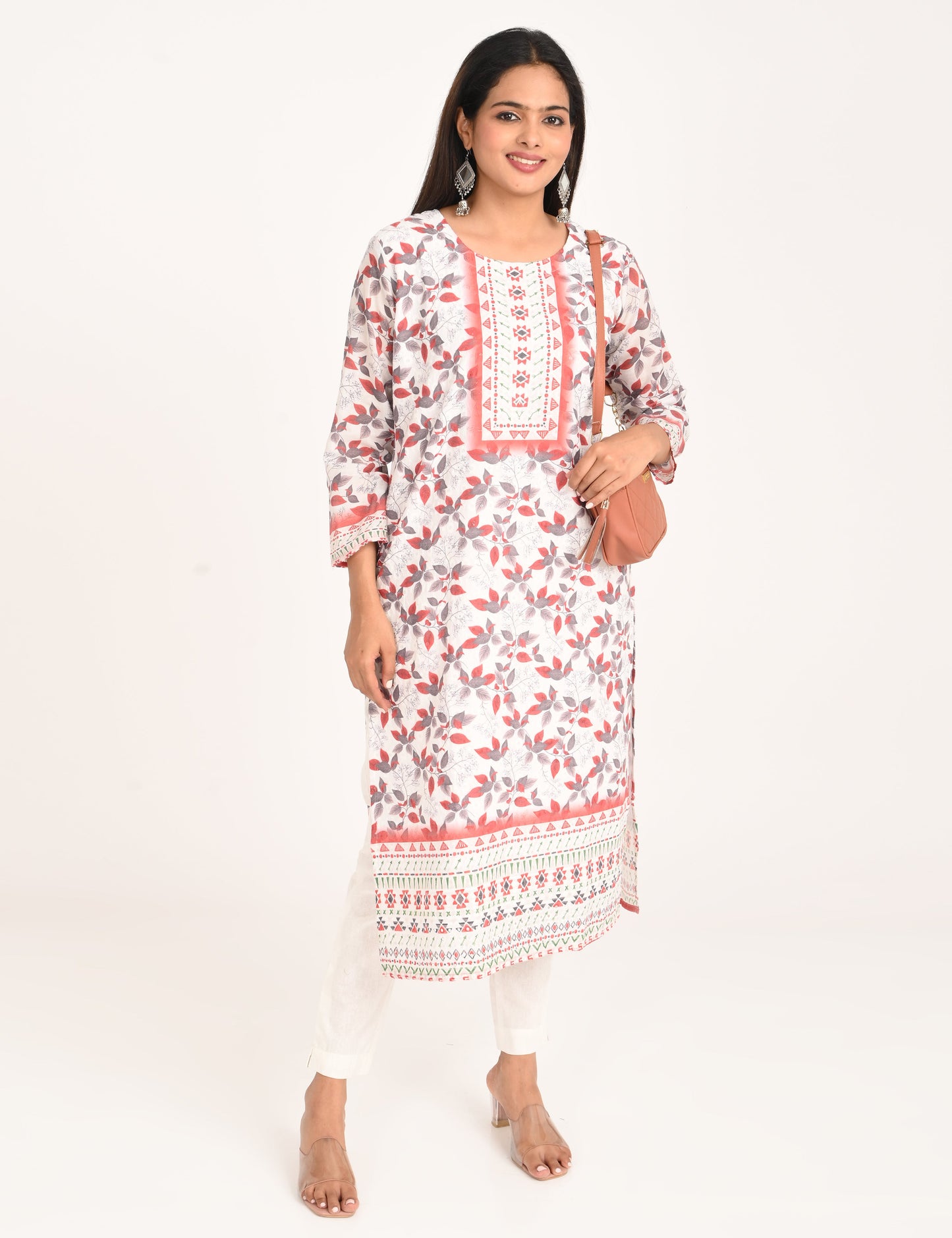 ONVIEW | 1126 | COTTON CHIKANKARI WORK WITH DIGITAL PRINTED