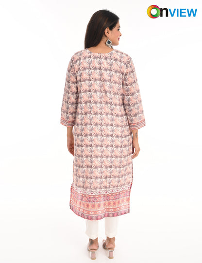 ONVIEW | 1127 | COTTON CHIKANKARI WORK WITH DIGITAL PRINT