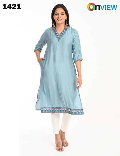 ONVIEW | 1421 | ROMAN SILK EMBROIDERY WITH BORDER