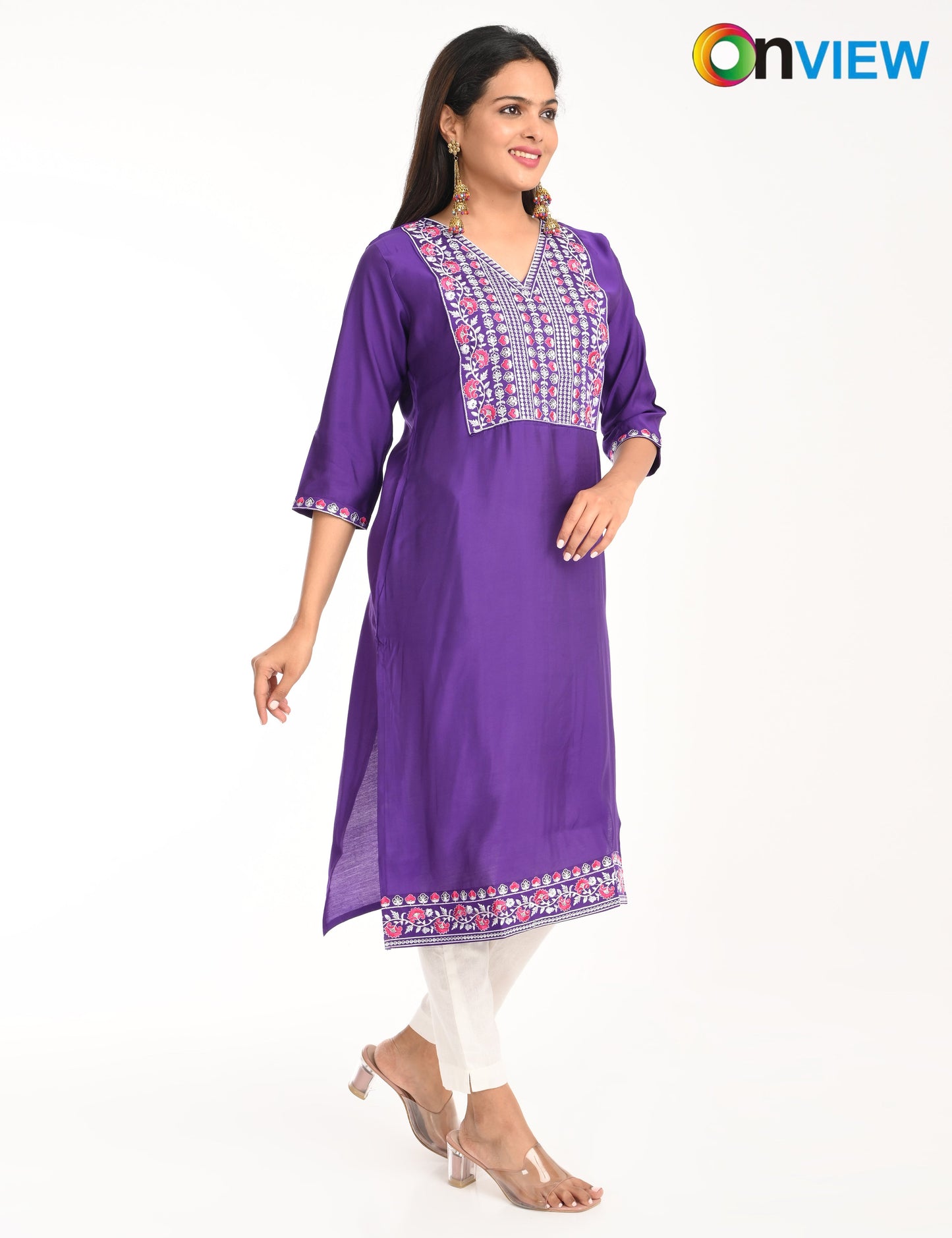 ONVIEW| 1422 | ROMAN SILK EMBROIDERY WITH BORDER