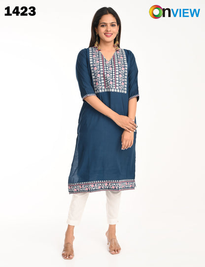 ONVIEW | 1423 | ROMAN SILK EMBROIDERY WITH BORDER
