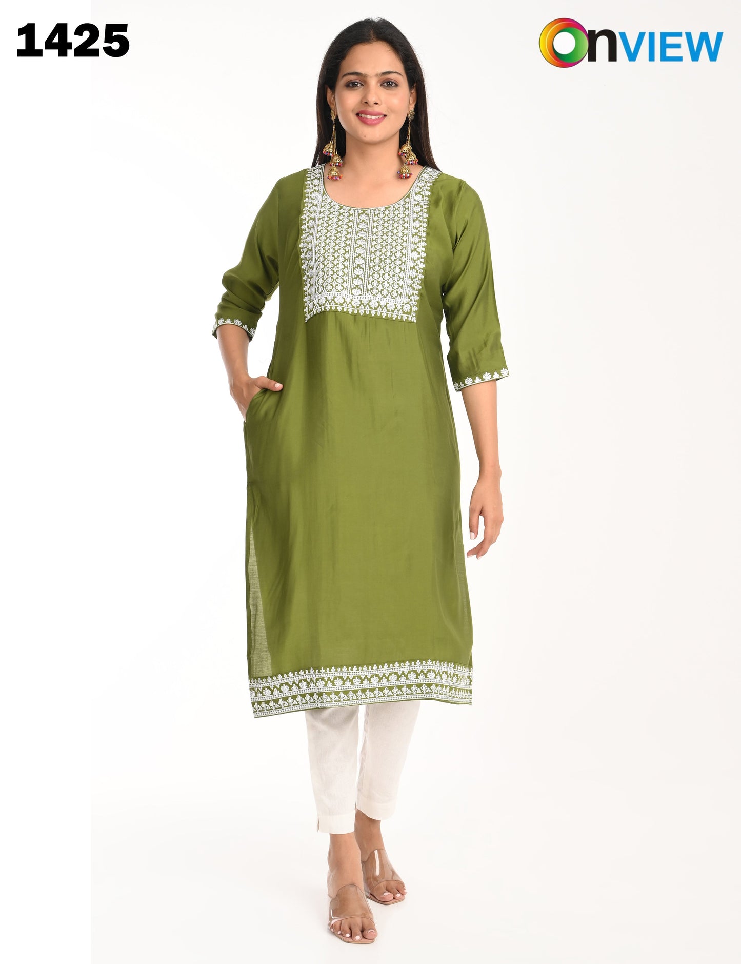 ONVIEW | 1425 | ROMAN SILK EMBROIDERY WITH BORDER