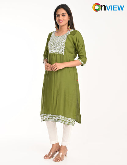 ONVIEW | 1425 | ROMAN SILK EMBROIDERY WITH BORDER