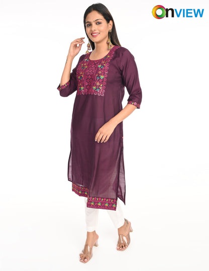 ONVIEW | 1426 | ROMAN SILK EMBROIDERY WITH BORDER