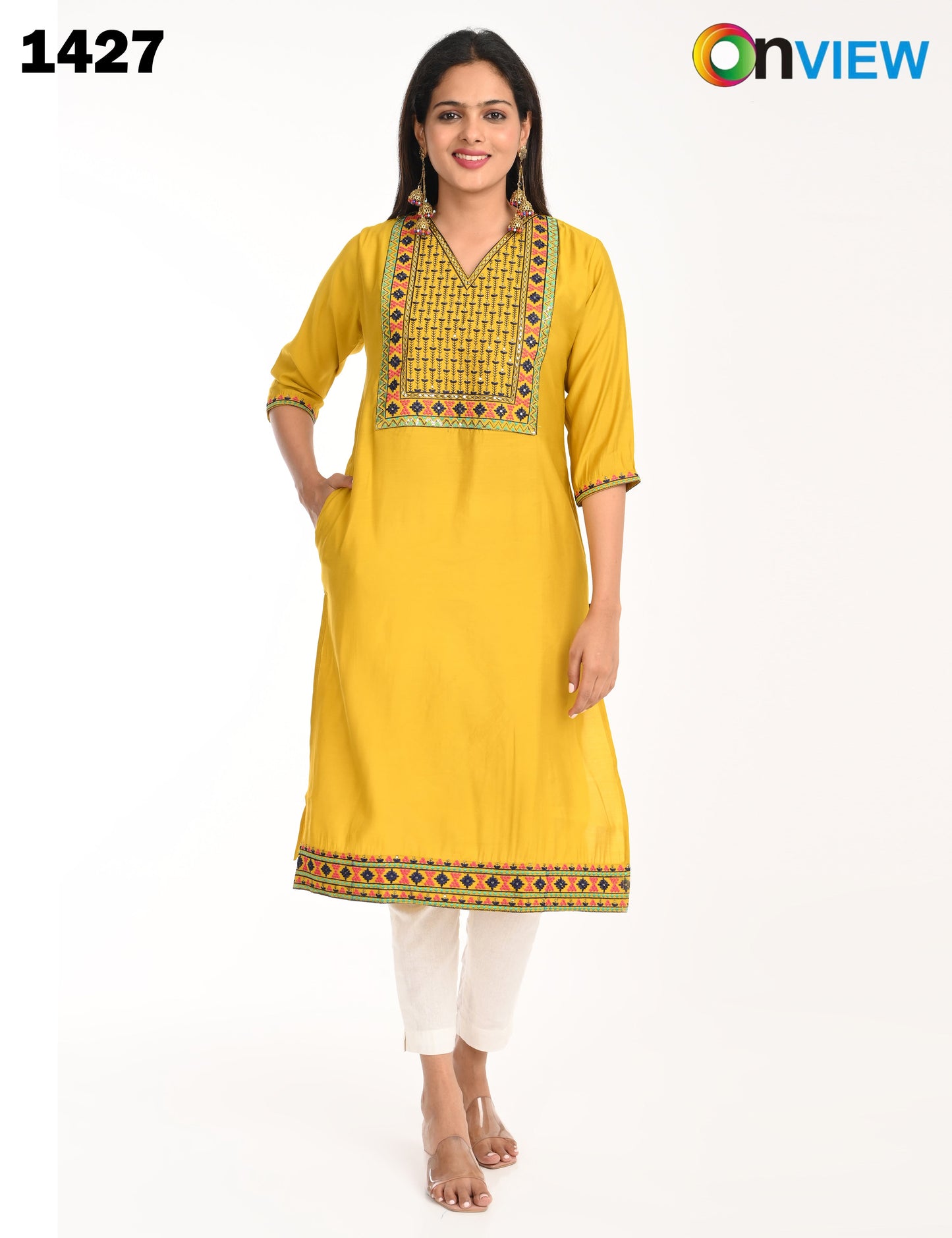 ONVIEW | 1427 | ROMAN SILK EMBROIDERY WITH BORDER