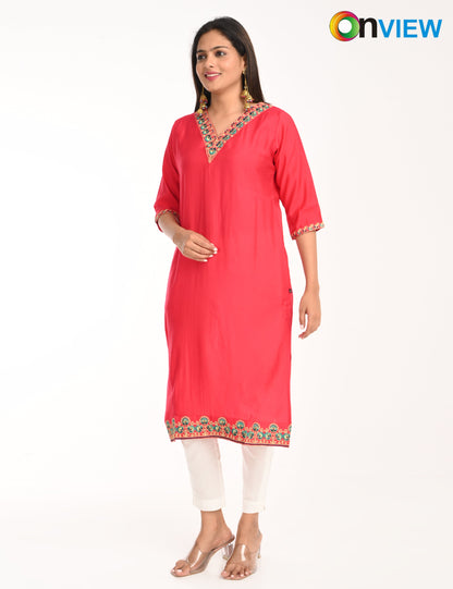 ONVIEW | 1428 | ROMAN SILK EMBROIDERY WITH BORDER