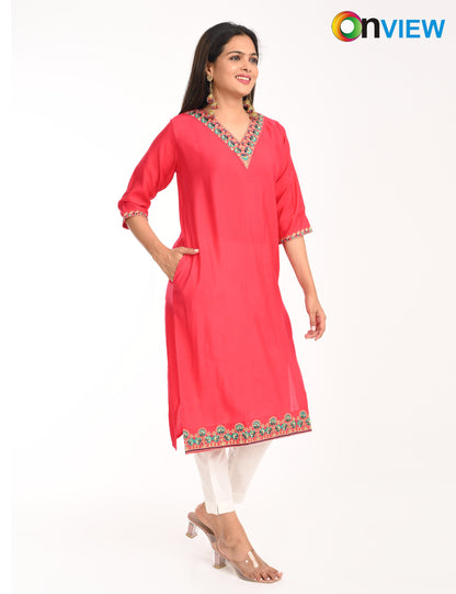 ONVIEW | 1428 | ROMAN SILK EMBROIDERY WITH BORDER