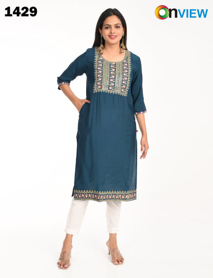 ONVIEW | 1429 | ROMAN SILK EMBROIDERY WITH BORDER