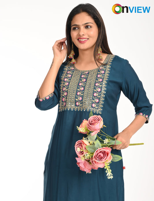 ONVIEW | 1429 | ROMAN SILK EMBROIDERY WITH BORDER