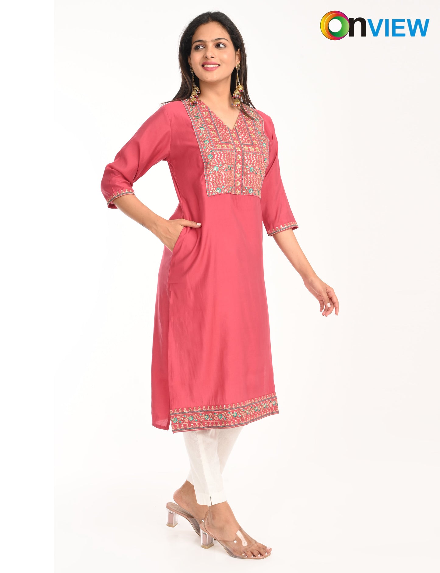 ONVIEW | 1430 | ROMAN SILK EMBROIDERY WITH BORDER