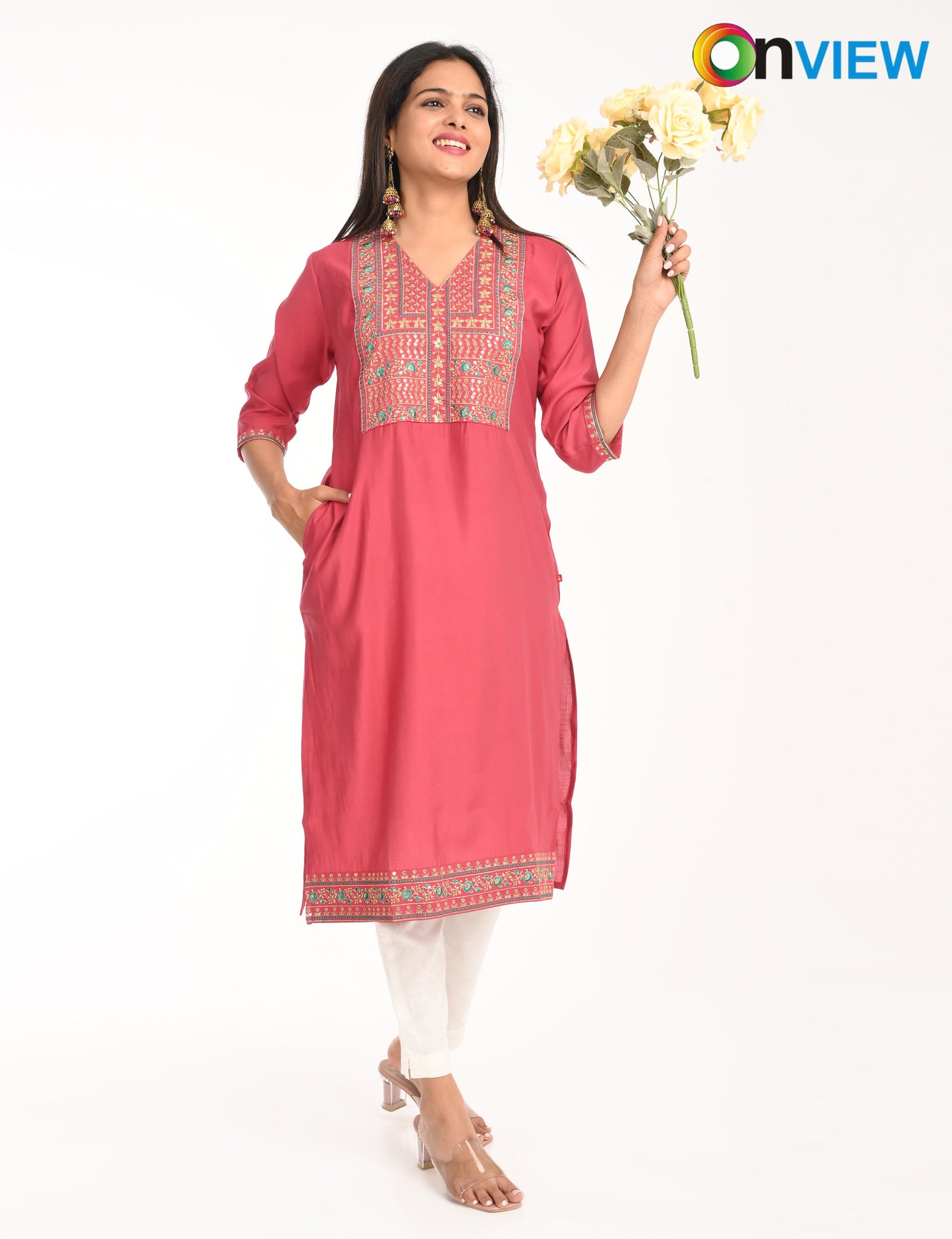 ONVIEW | 1430 | ROMAN SILK EMBROIDERY WITH BORDER