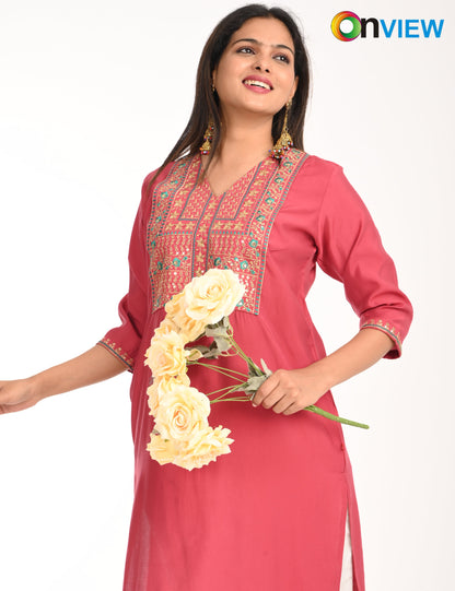 ONVIEW | 1430 | ROMAN SILK EMBROIDERY WITH BORDER