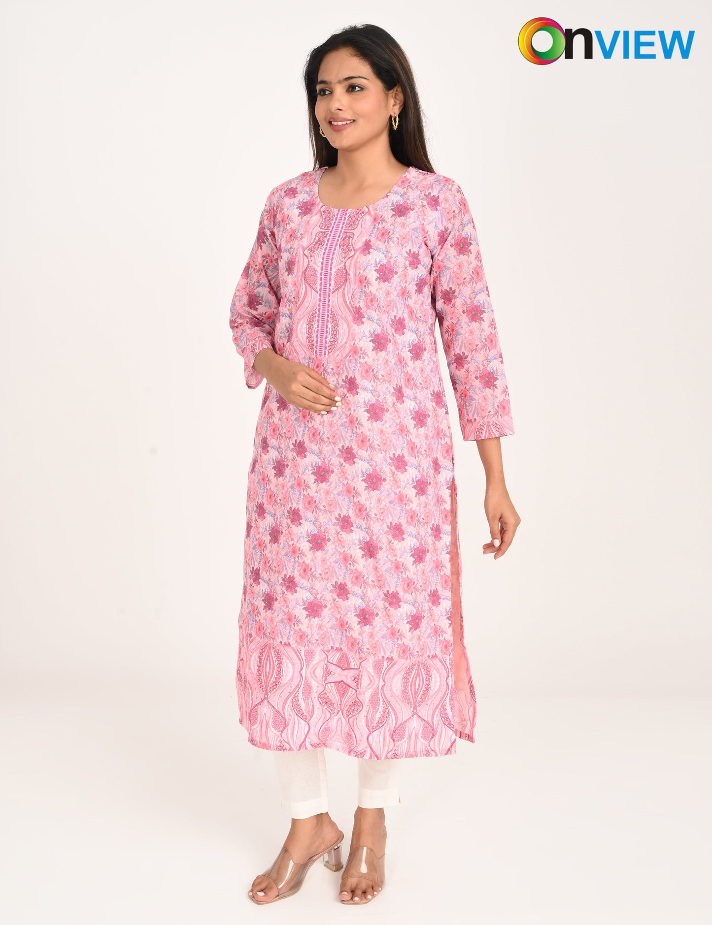 ONVIEW | 510 | COTTON CHIKANKARI WORK WITH DIGITAL PRINT