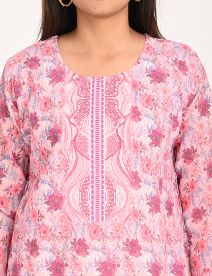 ONVIEW | 510 | COTTON CHIKANKARI WORK WITH DIGITAL PRINT