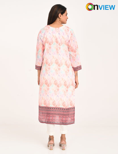 ONVIEW | 511 | COTTON CHIKANKARI WORK WITH DIGITAL PRINT