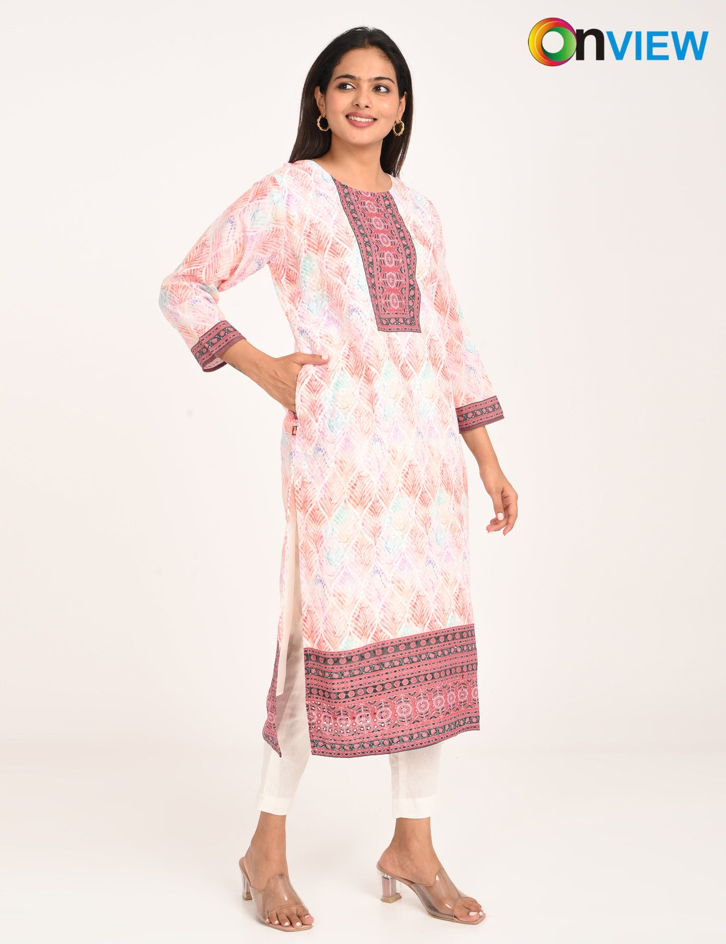 ONVIEW | 511 | COTTON CHIKANKARI WORK WITH DIGITAL PRINT