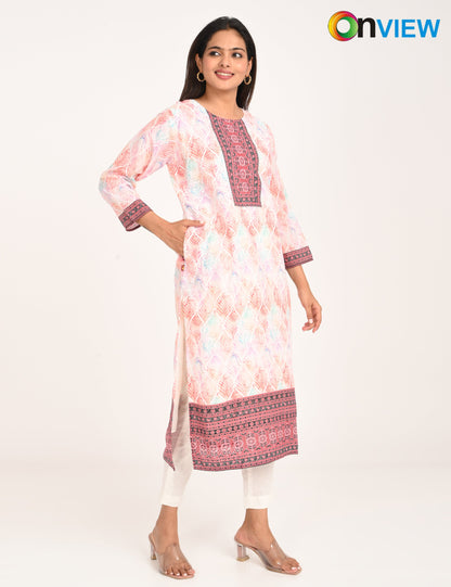 ONVIEW | 511 | COTTON CHIKANKARI WORK WITH DIGITAL PRINT