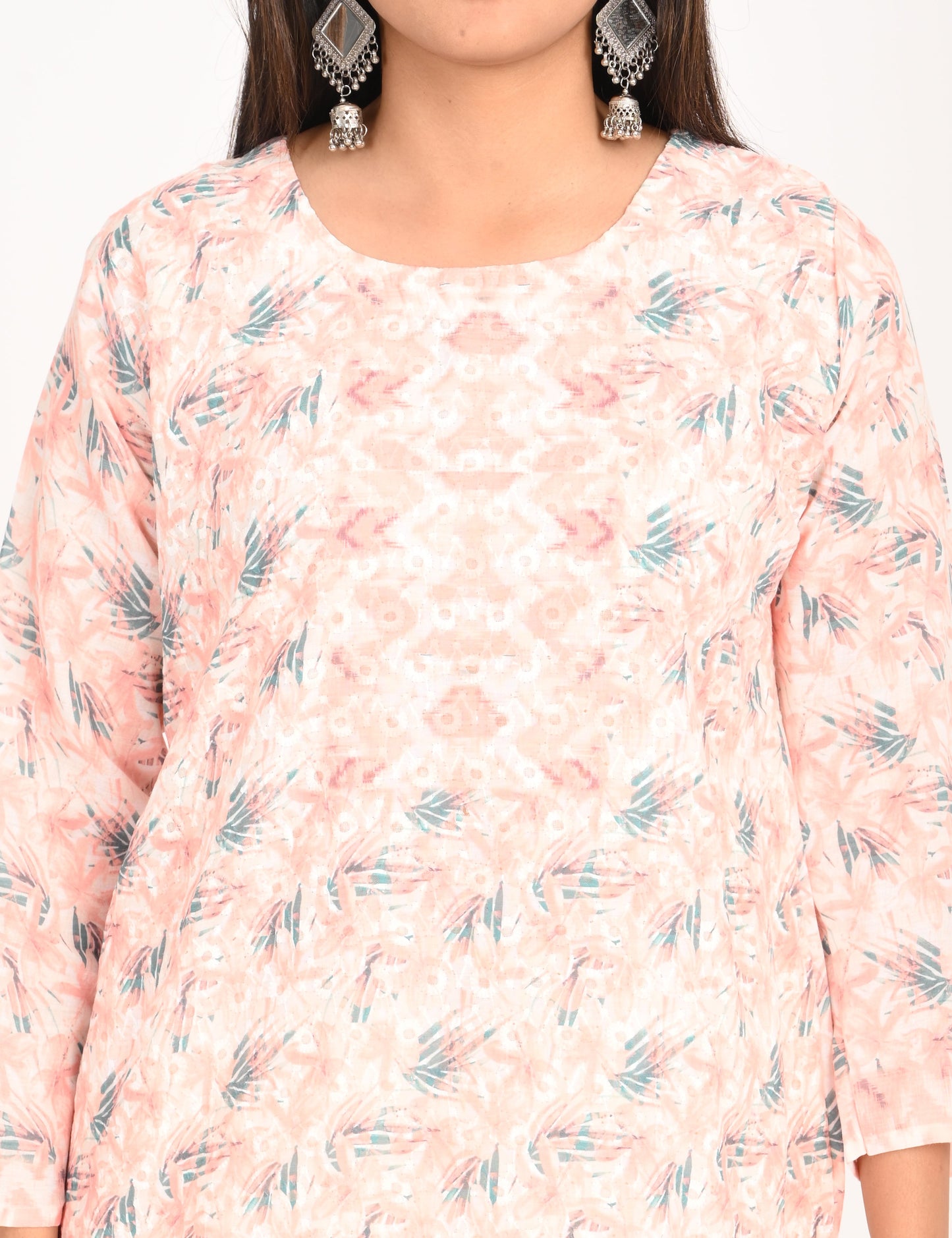 ONVIEW | 515 | COTTON CHIKANKARI WORK WITH DIGITAL PRINT