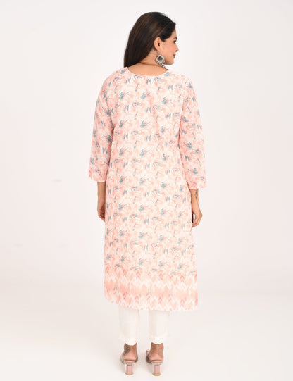 ONVIEW | 515 | COTTON CHIKANKARI WORK WITH DIGITAL PRINT