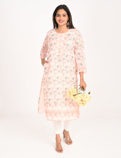 ONVIEW | 515 | COTTON CHIKANKARI WORK WITH DIGITAL PRINT