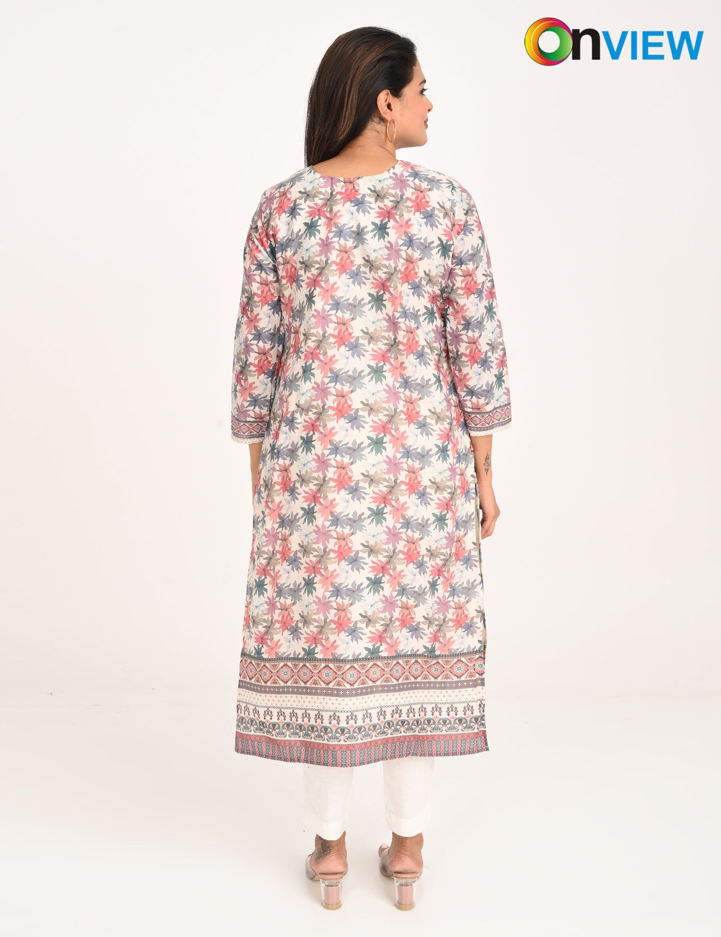 ONVIEW | 516 | COTTON CHIKANKARI WORK WITH DIGITAL PRINT