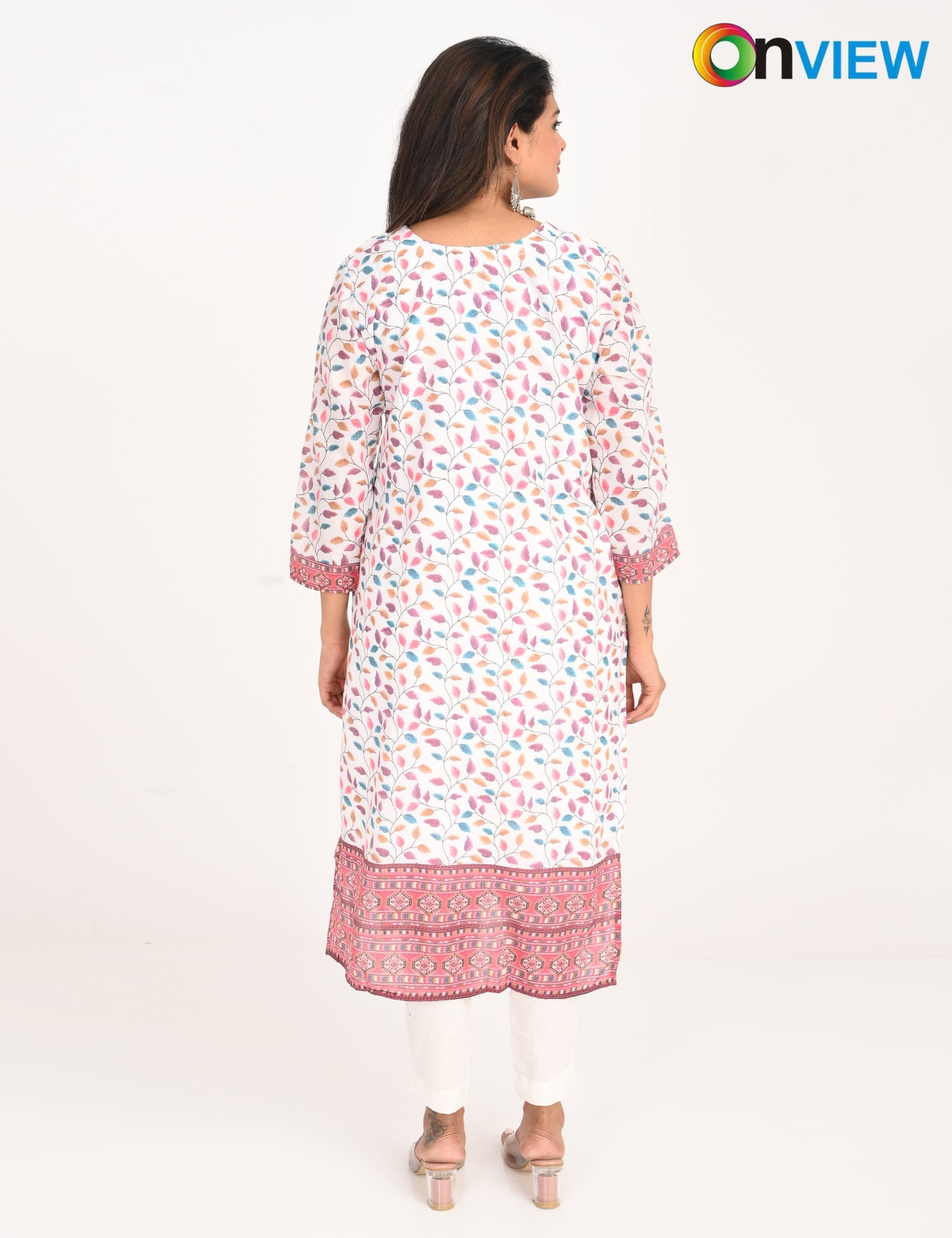 ONVIEW | 525 |  COTTON CHIKANKARI WORK WITH DIGITAL PRINT