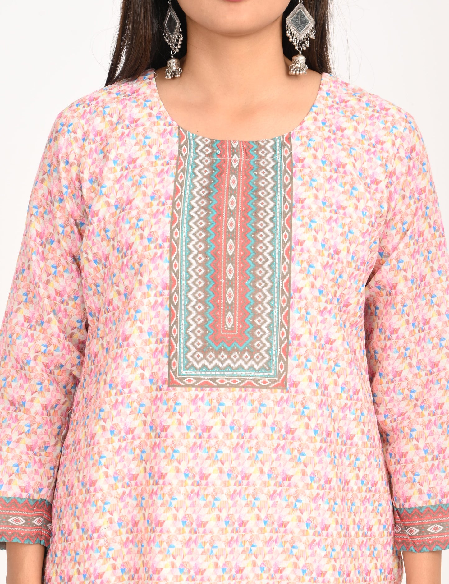 ONVIEW | 528 | COTTON CHIKANKARI WORK WITH DIGITAL PRINT