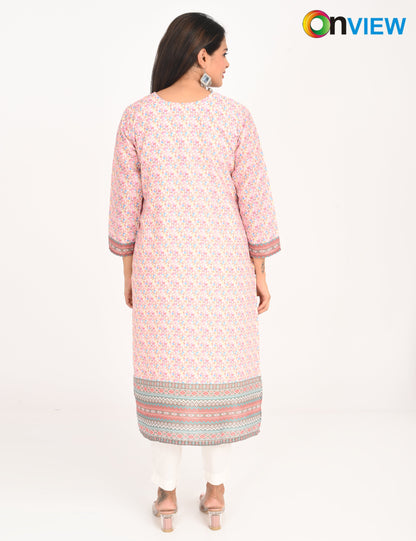 ONVIEW | 528 | COTTON CHIKANKARI WORK WITH DIGITAL PRINT