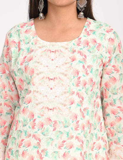 ONVIEW | 529 | COTTON CHIKANKARI WORK WITH DIGITAL PRINT