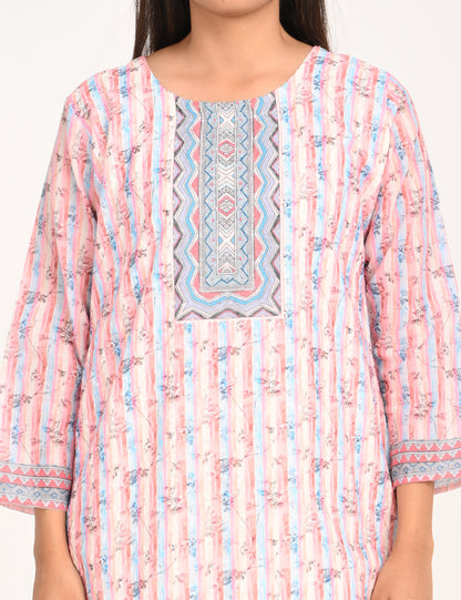 ONVIEW | 544 | COTTON CHIKANKARI WORK WITH DIGITAL PRINT