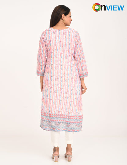 ONVIEW | 544 | COTTON CHIKANKARI WORK WITH DIGITAL PRINT