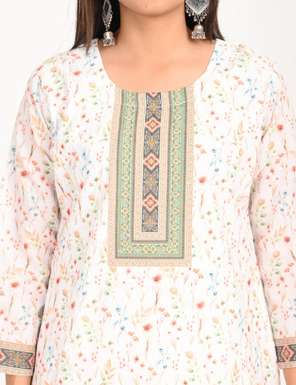 ONVIEW | 550 | COTTON CHIKANKARI WORK WITH DIGITAL PRINT