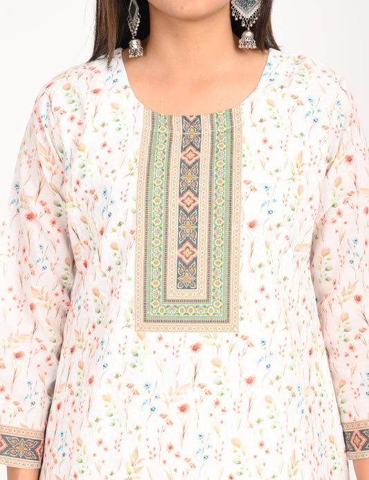 ONVIEW | 550 | COTTON CHIKANKARI WORK WITH DIGITAL PRINT