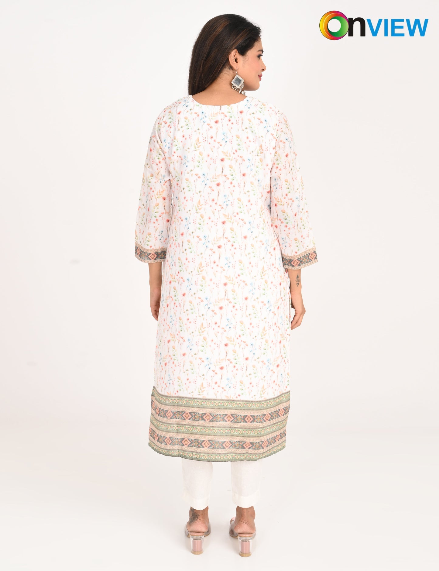 ONVIEW | 550 | COTTON CHIKANKARI WORK WITH DIGITAL PRINT