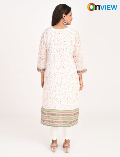 ONVIEW | 550 | COTTON CHIKANKARI WORK WITH DIGITAL PRINT