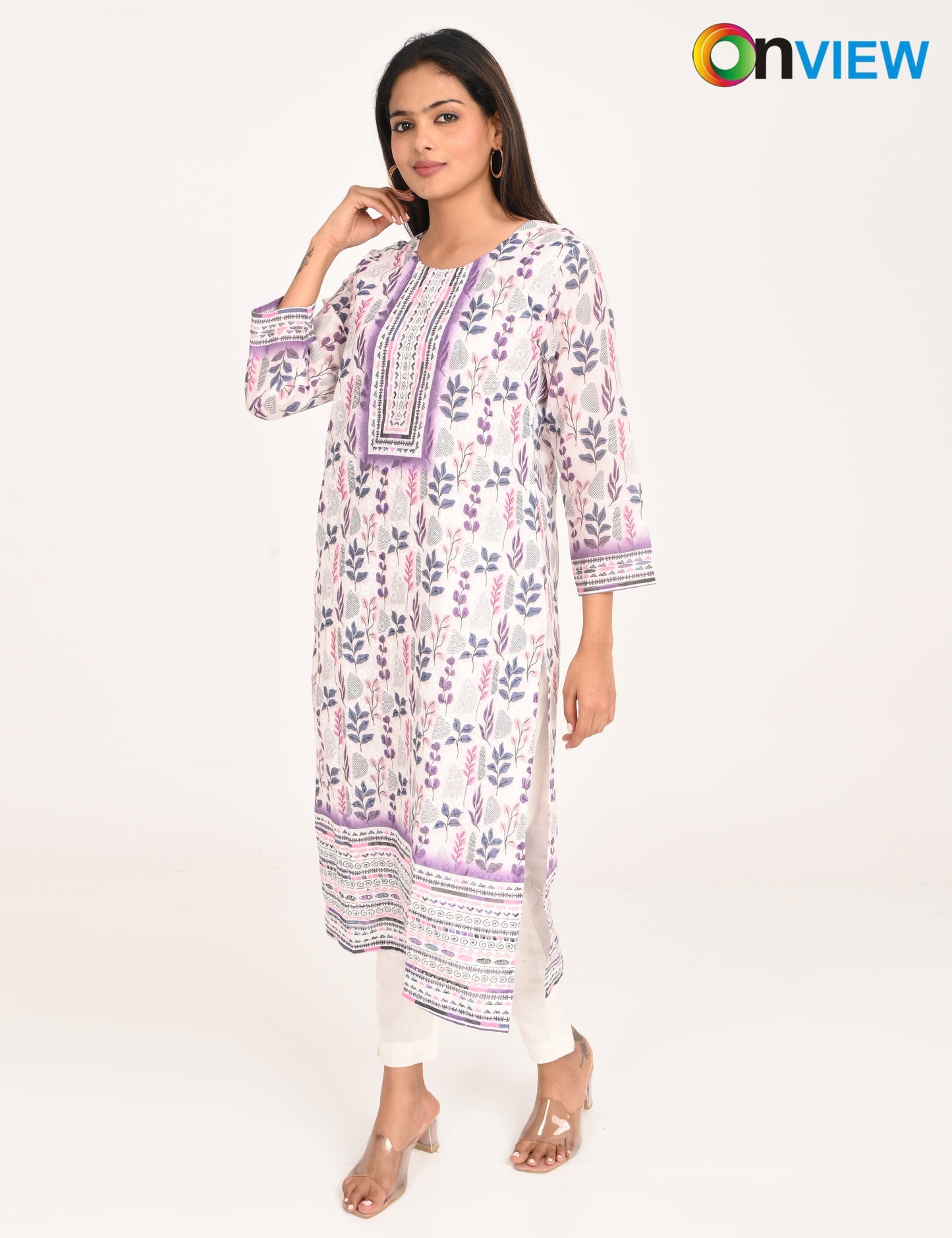 ONVIEW | 992 | COTTON CHIKANKARI WORK WITH DIGITAL PRINT