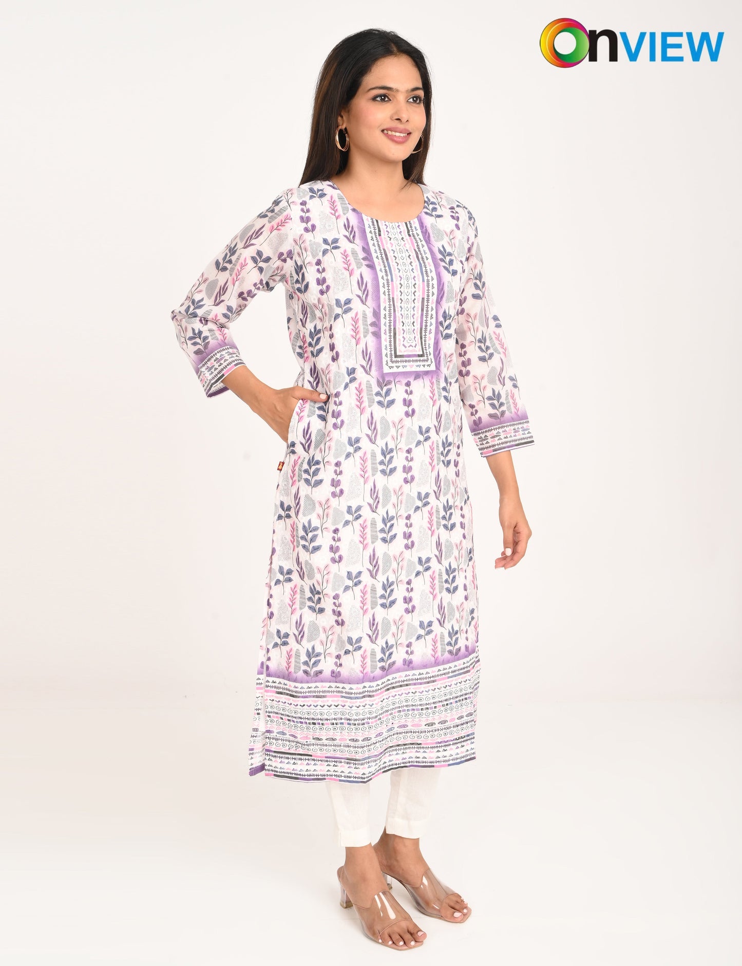 ONVIEW | 992 | COTTON CHIKANKARI WORK WITH DIGITAL PRINT