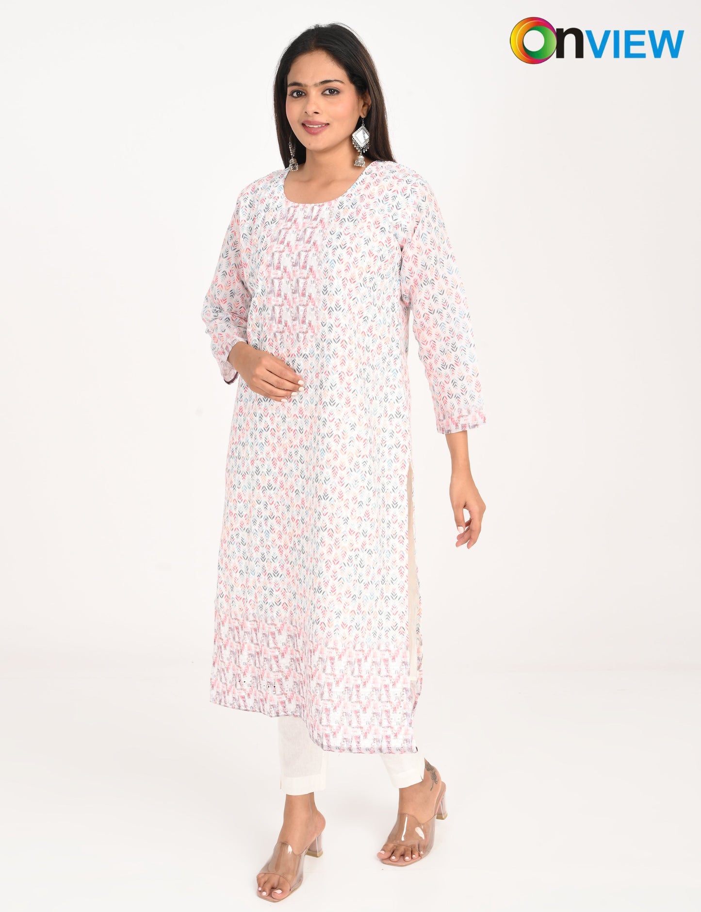 ONVIEW | 993 | COTTON CHIKANKARI WORK WITH DIGITAL PRINT