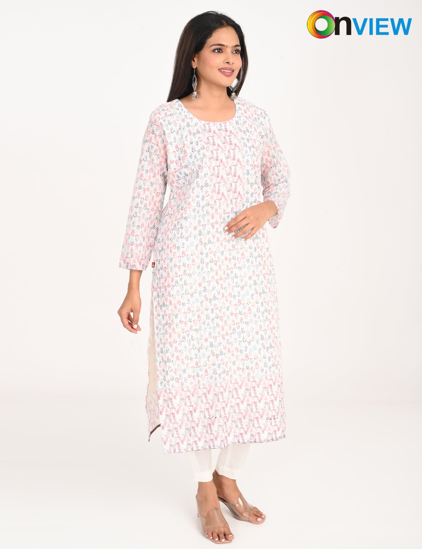 ONVIEW | 993 | COTTON CHIKANKARI WORK WITH DIGITAL PRINT