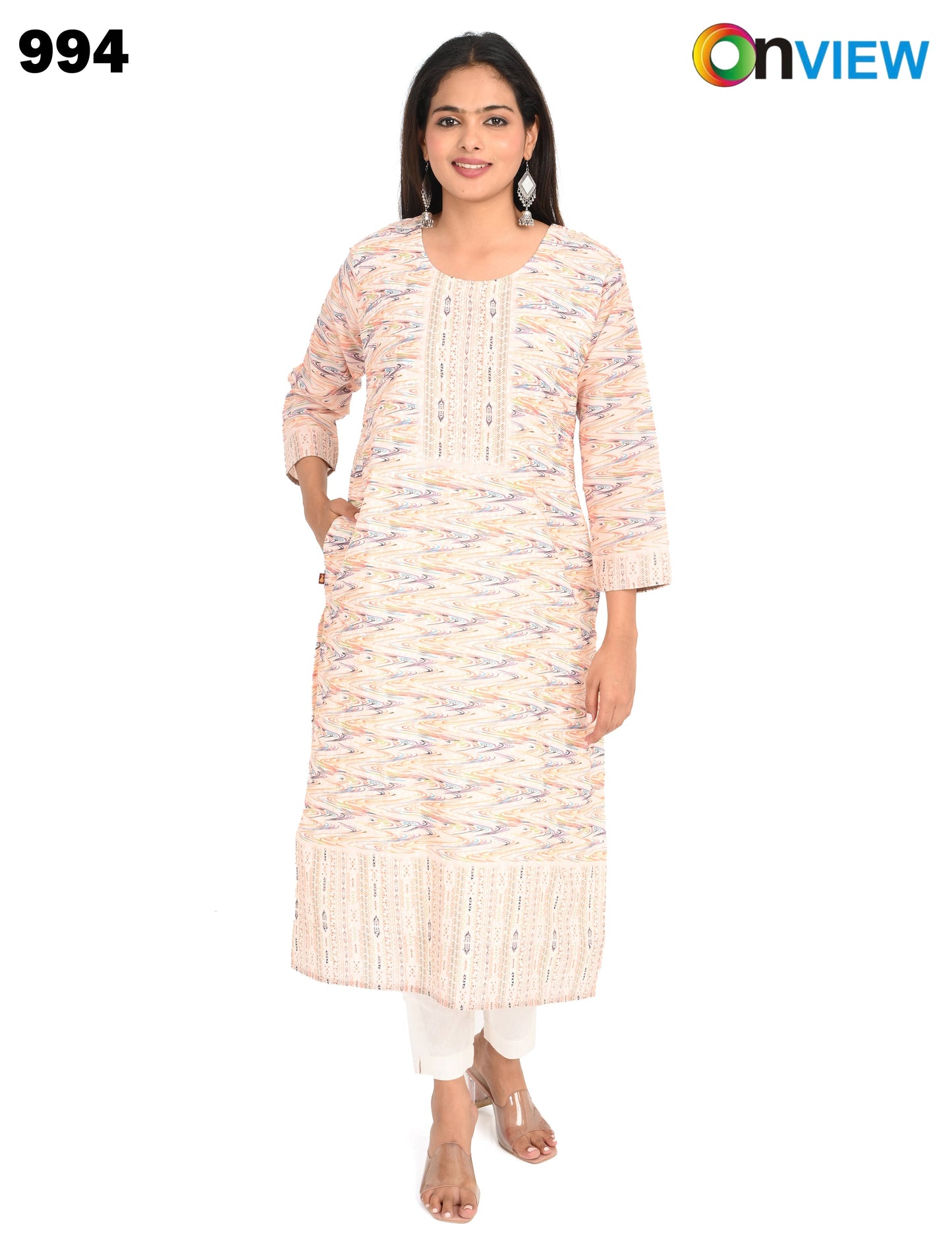 ONVIEW | 994 | COTTON CHIKANKARI WORK WITH DIGITAL PRINT