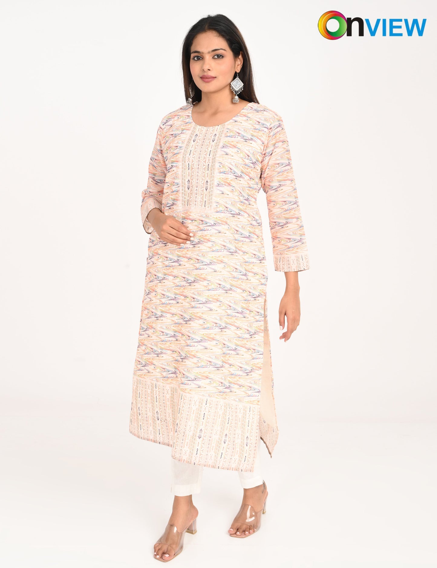 ONVIEW | 994 | COTTON CHIKANKARI WORK WITH DIGITAL PRINT